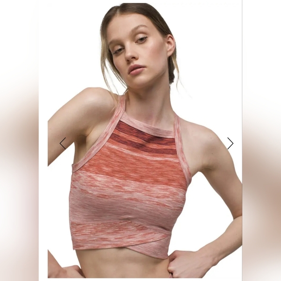 Prana Blazing Star Autumn Stripe Bralette XL - Picture 1 of 5
